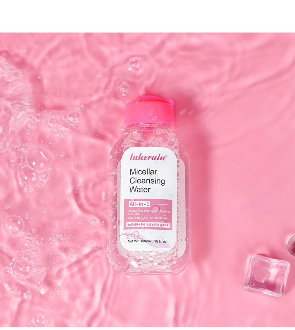 Agua micelar Garnier de 100 ml, limpiador facial hidratante, desmaquillante profundo, agua limpiadora, refrescante, hidratante, limpiadora de la piel.