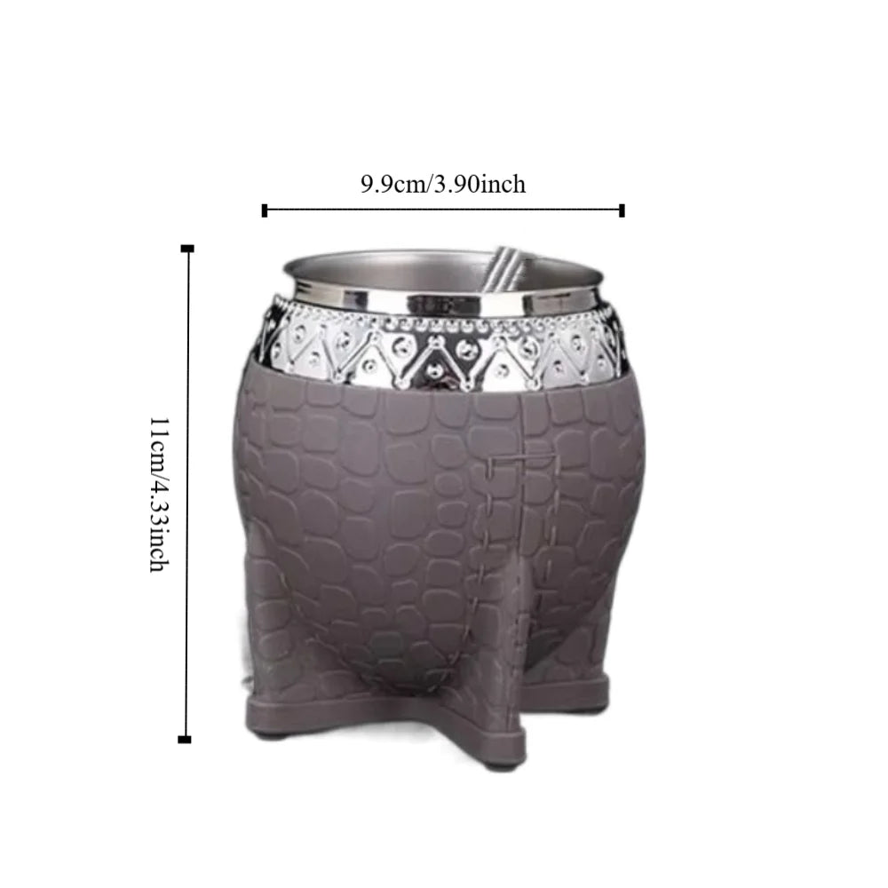 Taza para mate de acero inoxidable de doble capa con aislamiento térmico