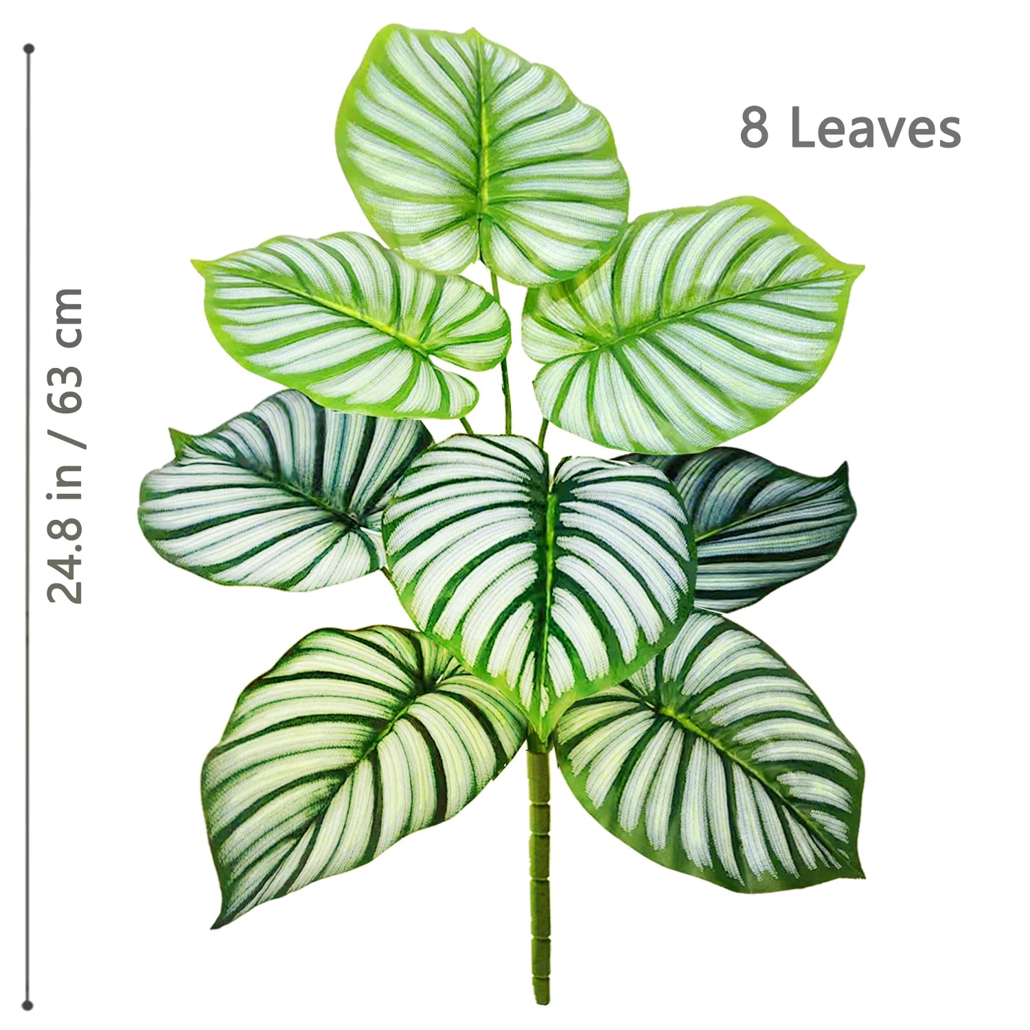 Planta Monstera artificial de 52-104 cm (40,94 pulgadas), palmera falsa de plástico con hojas verdes, ideal para la decoración del hogar, jardín, habitación u oficina.