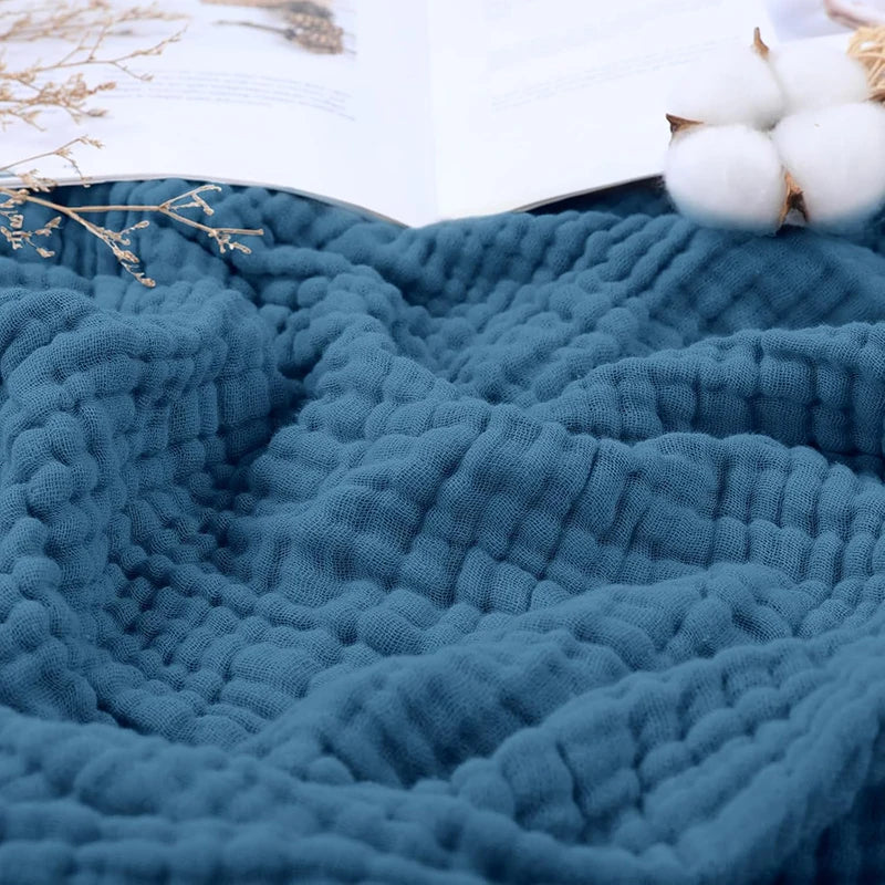 Manta Battilo 100% algodón muselina para sofá, 6 capas, transpirable, ligera, estilo bohemio, ideal para sofá cama, mantas grandes de verano.