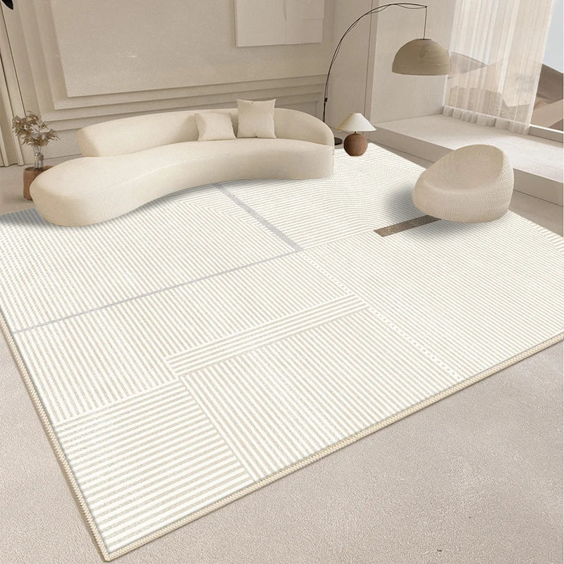 Alfombra de estilo moderno para sala de estar, alfombra mullida y suave para dormitorio, diseño abstracto, alfombra de felpa, alfombra gruesa para el hogar.