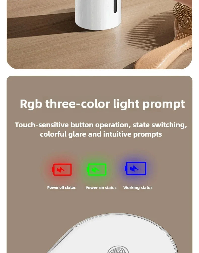 Nuevo dispensador automático de jabón en espuma 2026, máquina inteligente para baño con carga USB, color blanco, fabricado en ABS de alta calidad.