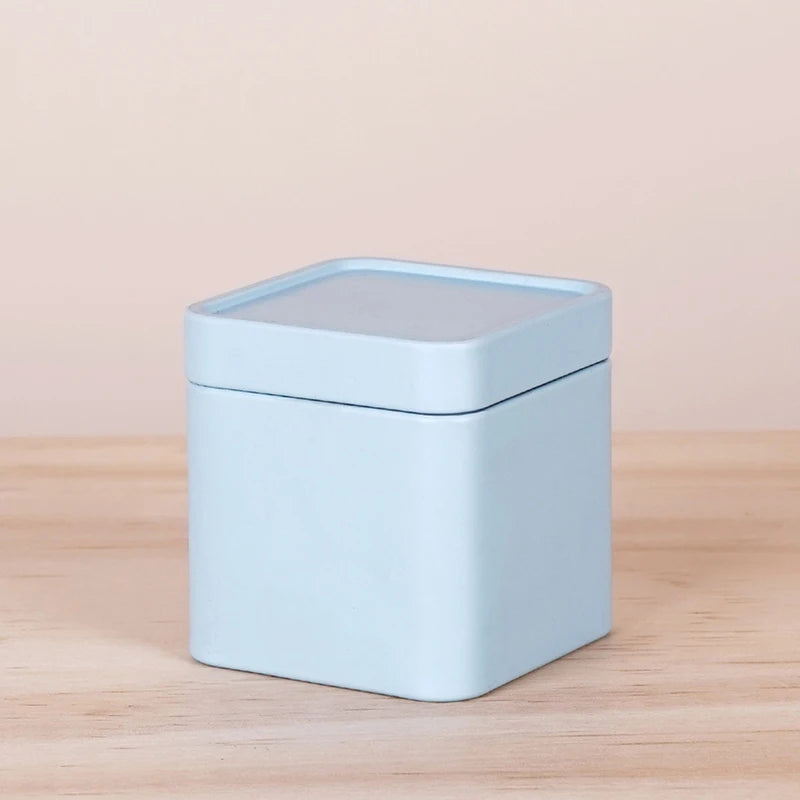 Caja metálica de acero inoxidable para té, mini recipiente portátil de viaje, tarro para azúcar, café, organizador, caja sellada para té, almacenamiento de cocina.