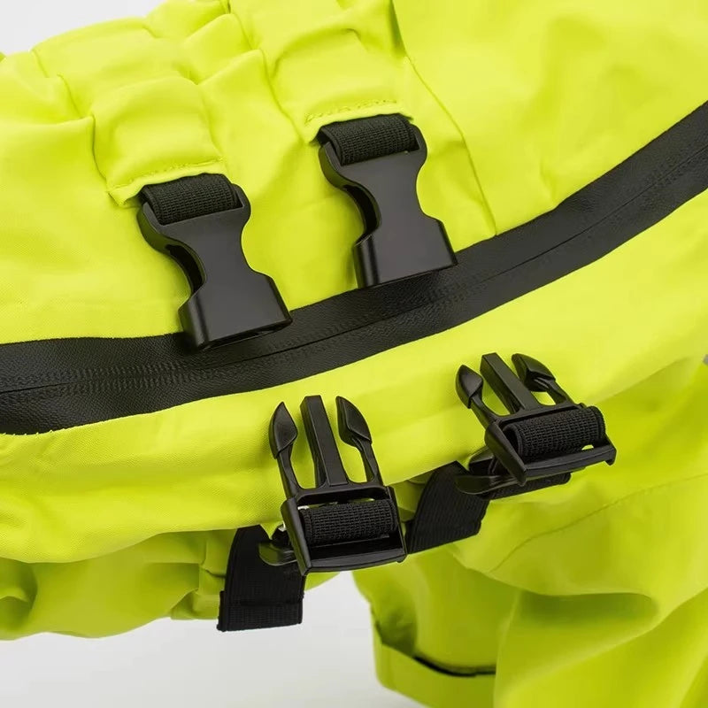 Chaqueta impermeable para perros, abrigo reflectante para la lluvia, monos y enterizos rojos para perros, impermeable de otoño e invierno para perros grandes.