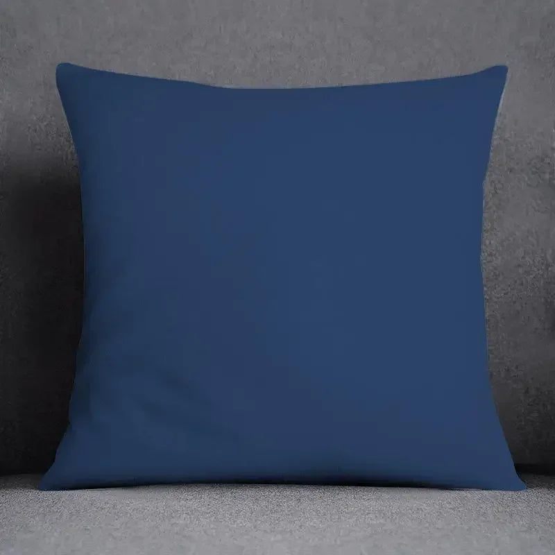 Funda de cojín de 45x45 cm con estampado geométrico, poliéster, azul grisáceo, funda de almohada para sofá, cojín decorativo, funda de almohada para el hogar