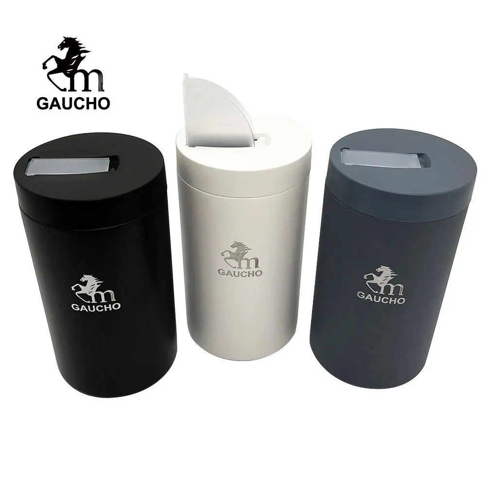1 unidad/lote de latas de té de yerba mate Gaucho con tapa de plástico con boquilla vertedora, cuerpo de acero inoxidable y recipiente para té argentino, duraderas y fáciles de verter.