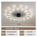 Lámpara de techo LED con forma de flor de diseño nórdico para comedor y sala de estar, iluminación Sputnik para decoración del hogar, cocina, dormitorio infantil, lámpara de araña