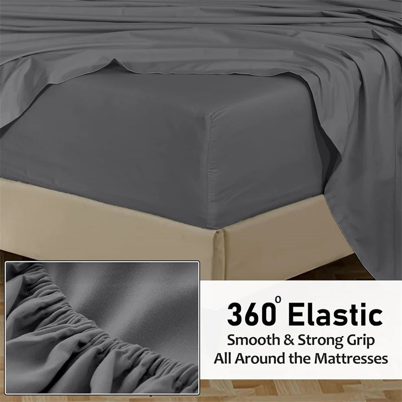 Sábana bajera ajustable 100% algodón con banda elástica antideslizante para colchón de 140/160/180/200 cm, apta para camas individuales, dobles, queen y king.