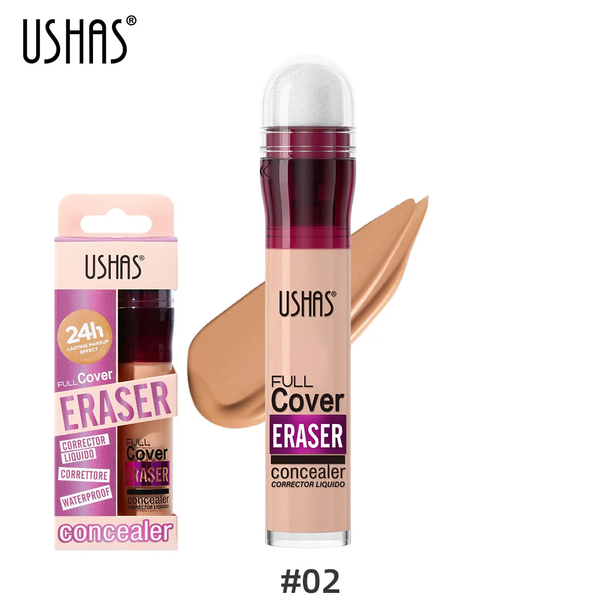 Corrector facial con cabezal de esponja, base de maquillaje líquida mate, control de grasa, crema BB de larga duración, resistente al agua, iluminador, cosméticos.