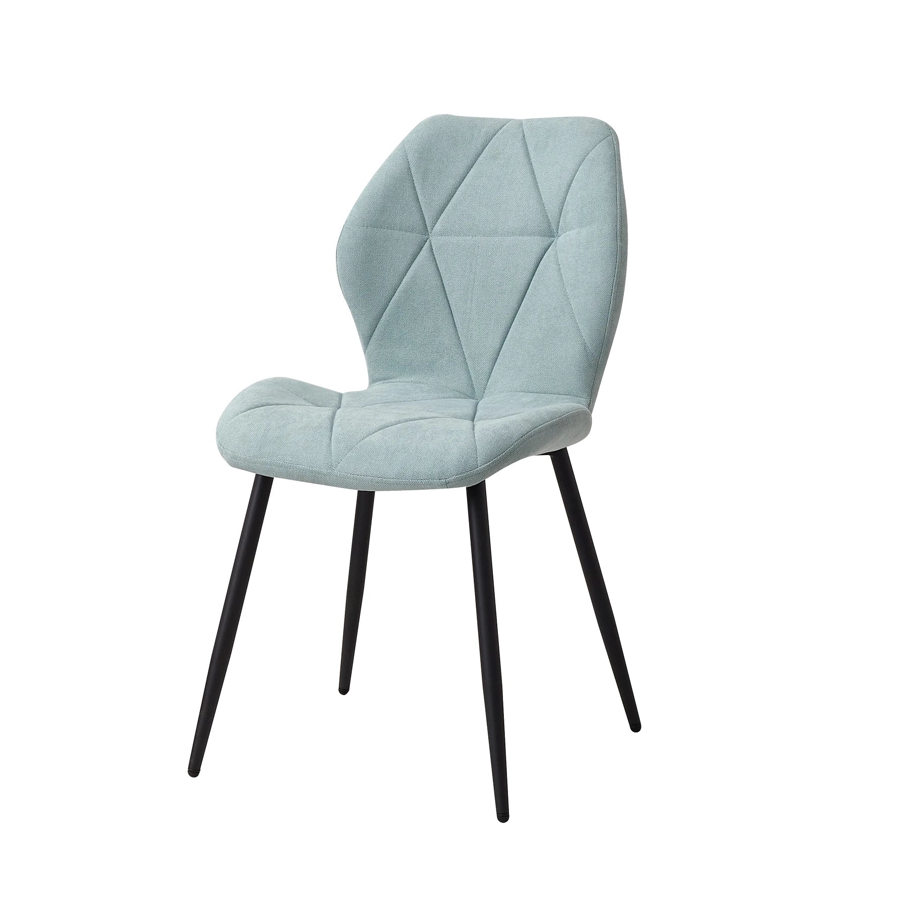 Juego de 2/4/6 sillas de comedor EGOONM, tapizadas en tela de lino acolchada, con patas de metal, ideales para balcón, restaurante o comedor.