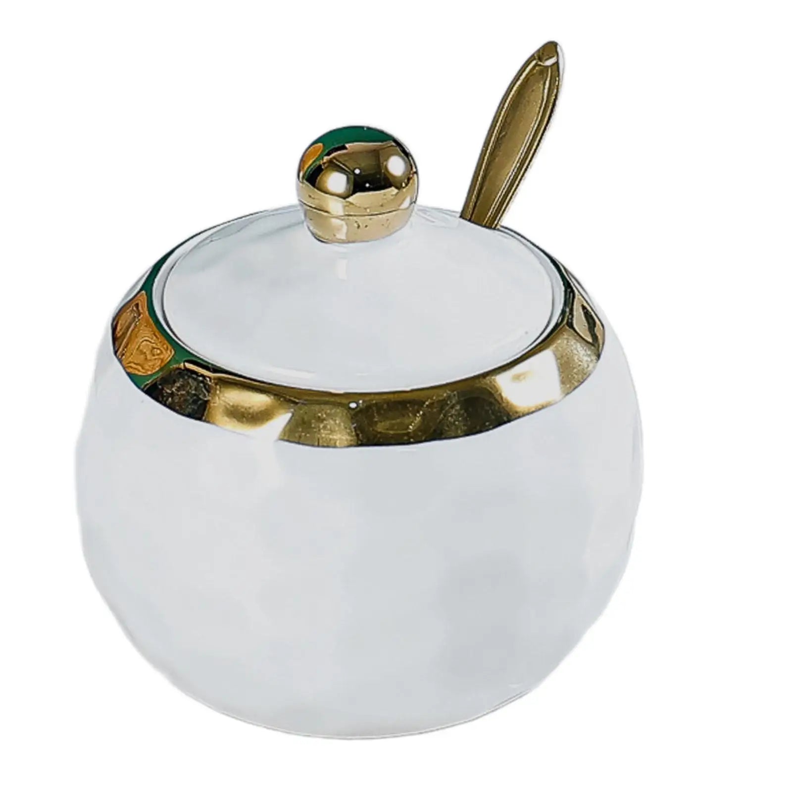 Azucarero de cerámica, tarro para condimentos, aproximadamente 300 ml, recipiente para condimentos, salero para cocina doméstica, cafetería, barra de bar o restaurante.