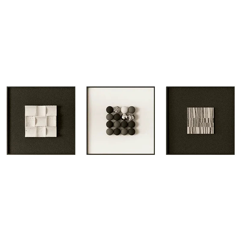 Arte mural 3D minimalista de estilo europeo para decoración de sala de estar, decoración vertical, comedor, vestíbulo, arte mural irregular para decoración del hogar.