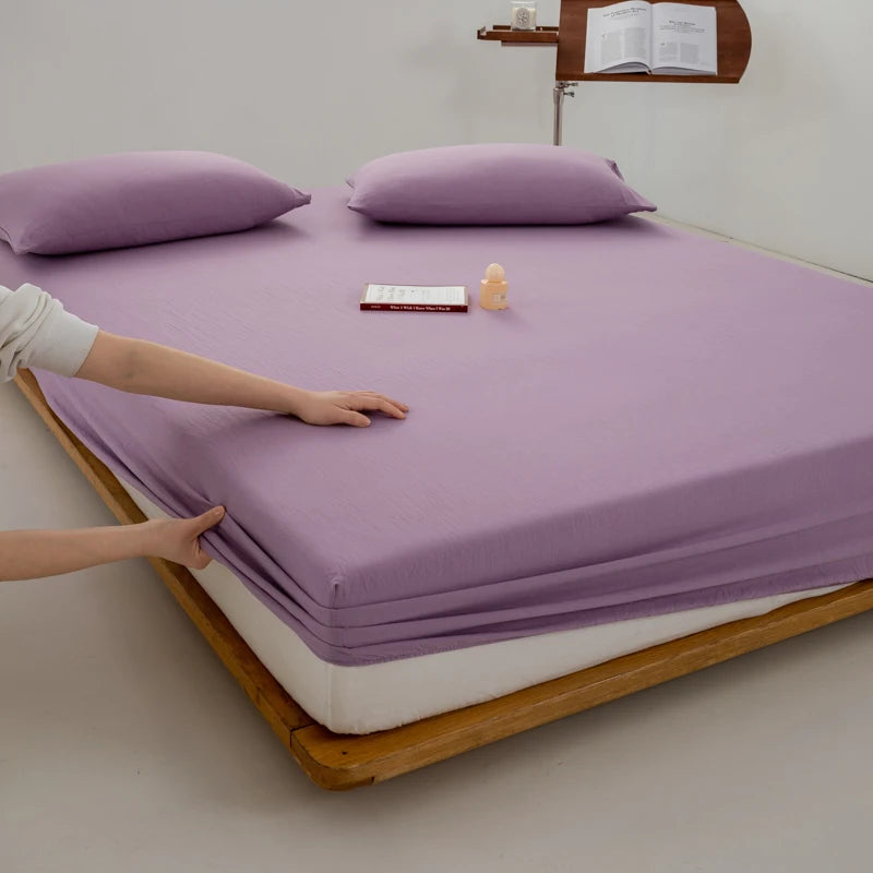 Sábana bajera ajustable 100% algodón con banda elástica antideslizante para colchón de 140/160/180/200 cm, apta para camas individuales, dobles, queen y king.