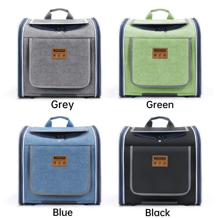 Mochila transportadora portátil para mascotas, bolsa de viaje de mano, bolsa de malla para gatos y perros, para asiento de coche o bicicleta, plegable, suministros para mascotas al aire libre