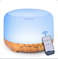Mini humidificador USB de 500 ml con diseño de madera, difusor de aromas, humidificador de aire con luces nocturnas de colores, difusor de aceites esenciales.
