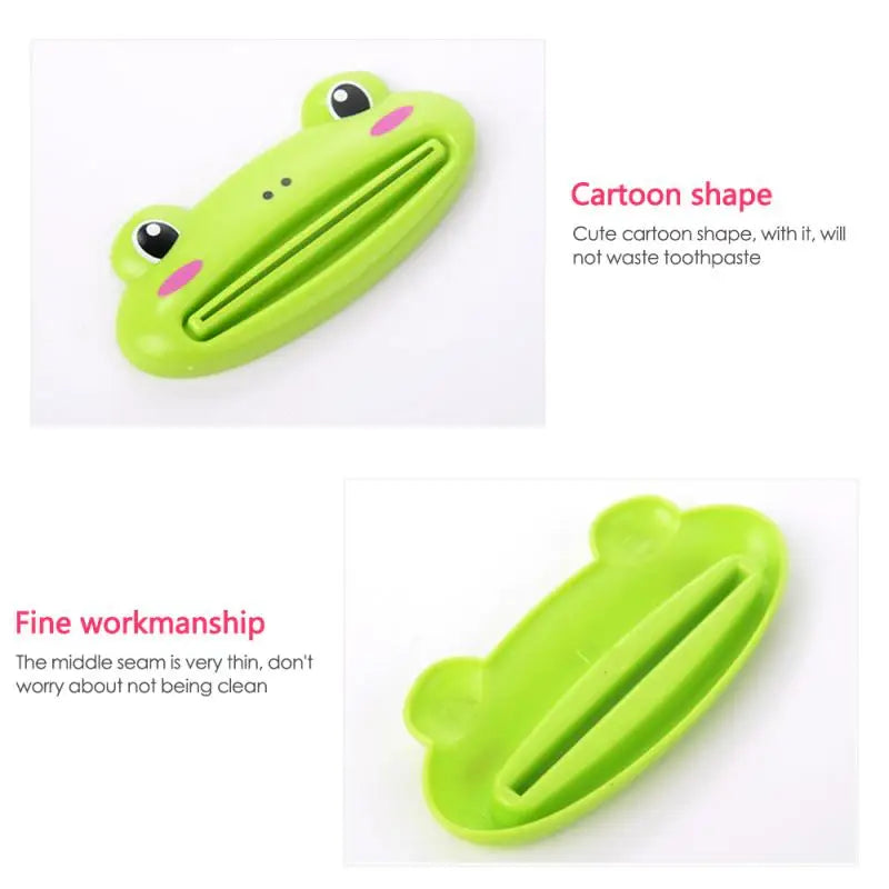 1 unidad Dispensador de pasta de dientes multifunción con diseño de animalito lindo, artículo para el hogar, baño, tubo, dispensador de pasta de dientes de dibujos animados