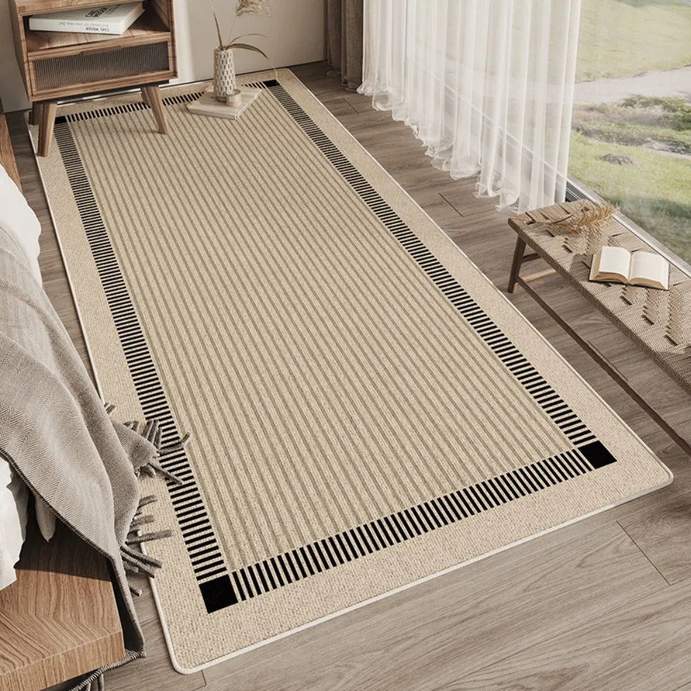 Alfombra sencilla VIKAMA para dormitorio, sala de estar, balcón o balcón, antideslizante. Decoración para el hogar.
