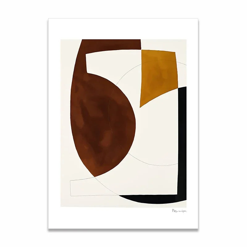 Arte mural minimalista escandinavo, moderno, retro, abstracto, lienzo HD, impresión en póster, decoración para el hogar, dormitorio, sala de estar.