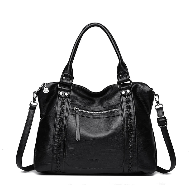 Bolsos de hombro y bandolera de piel suave de marca auténtica para mujer, bolsos de mano de lujo, bolsos de diseñador informales tipo tote y bandolera.