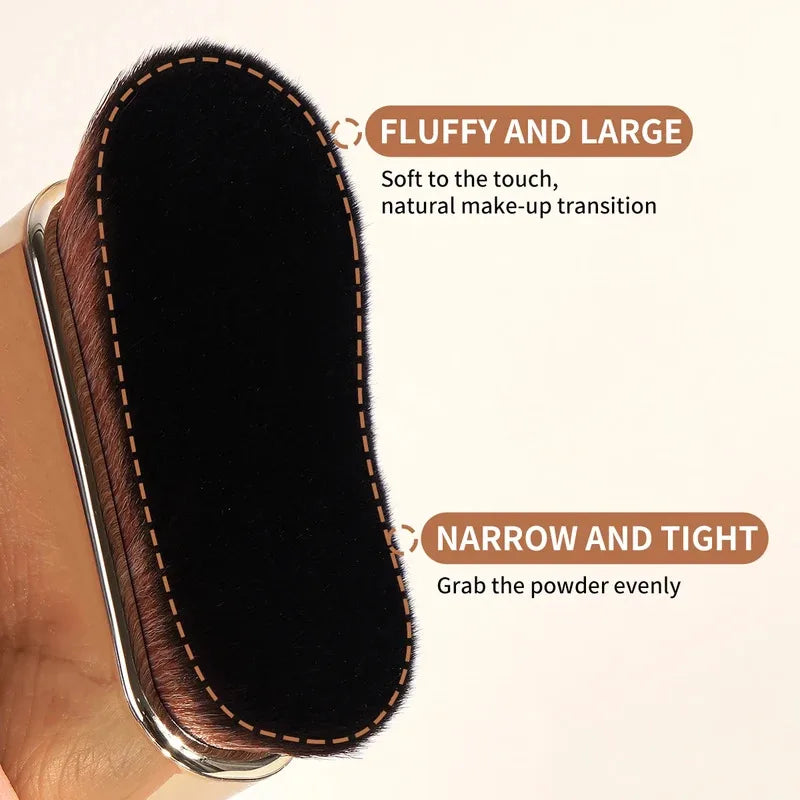 Brochas de maquillaje grandes MAANGE para contornear, broncear, aplicar base líquida, colorete en crema, cerdas suaves, herramienta de maquillaje multiusos para todos los días.