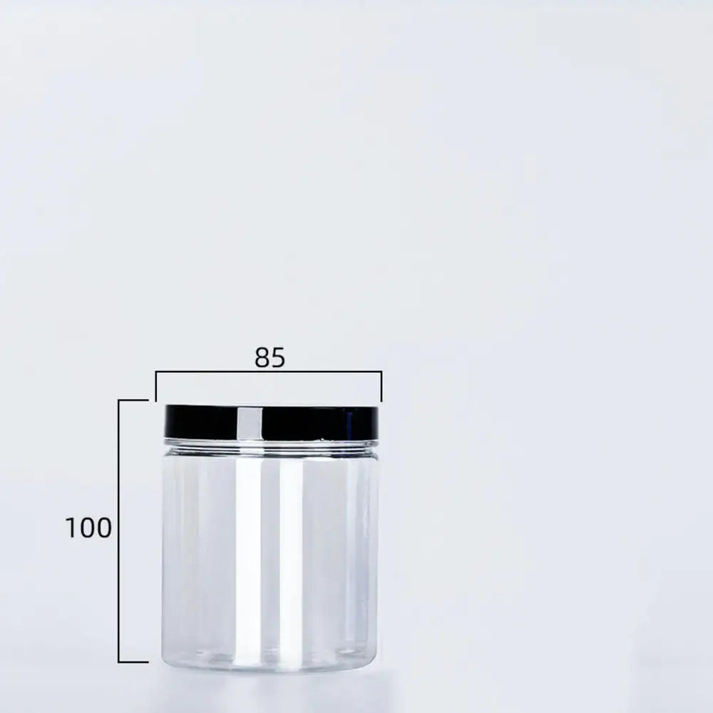 Lata transparente sellada con tapa, a prueba de olores de alimentos, envase de almacenamiento, botella para granos de café, condimentos, accesorios de cocina