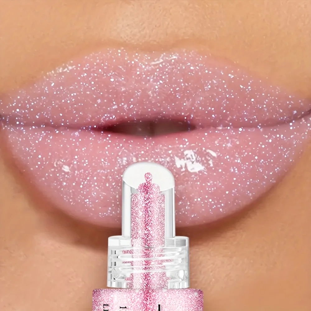 Brillo labial resistente al agua, brillante, de larga duración, hidratante, pasta no pegajosa, fácil de aplicar y llevar, maquillaje de labios glamuroso.