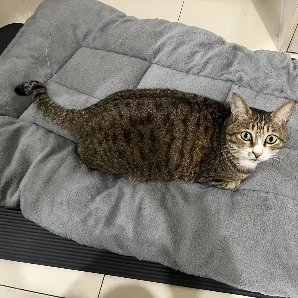 Cama de felpa extragrande para perros y gatos, sofá, colchoneta para jaula, alfombrilla de poliéster ultrasuave para mascotas de todos los tamaños, adorable sofá rectangular.