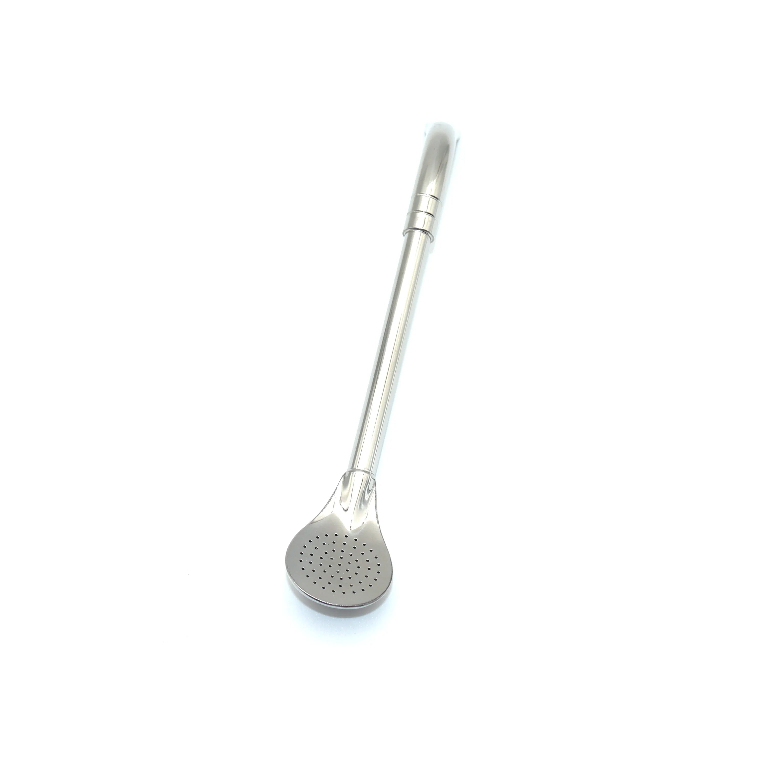 Nueva pajita de acero inoxidable 304, filtro de té, yerba mate, bombilla, cucharas de café reutilizables para beber leche.