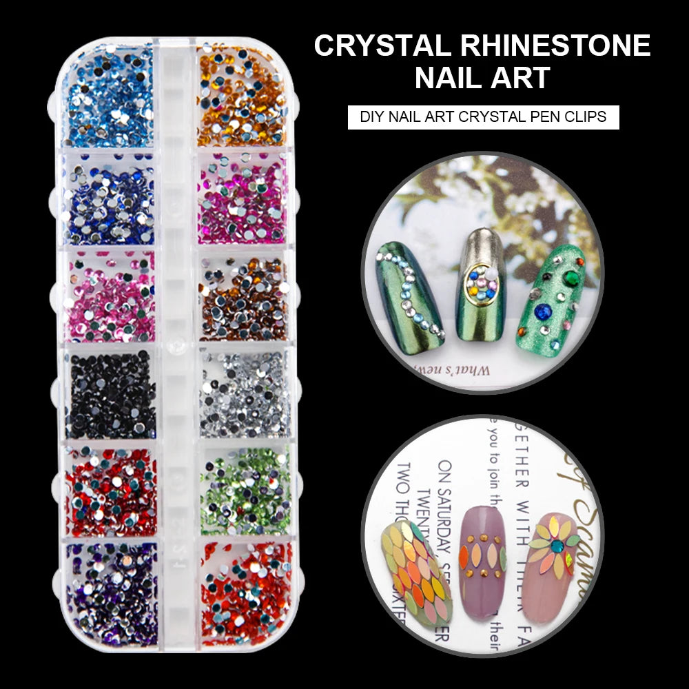 Set de polvos acrílicos y herramientas de manicura LIMEGIRL. Kit de polvos acrílicos multicolor de moda para extensiones de uñas y sutiles toques de brillo.