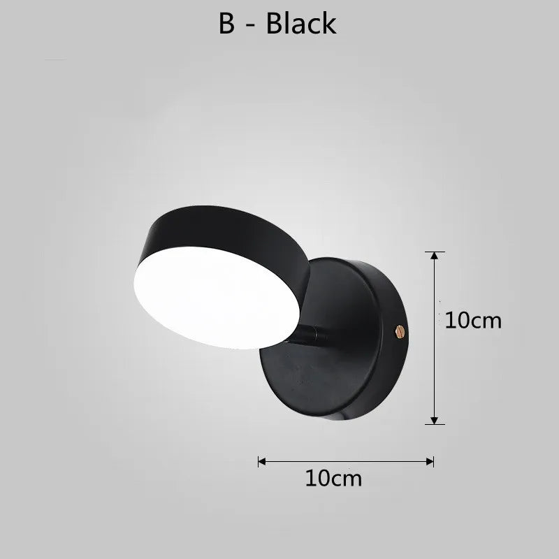 Mini lámpara de pared LED recargable con interruptor moderno, luces nocturnas, foco de lectura, lámpara de mesita de noche para dormitorio, iluminación decorativa, aplique de pared