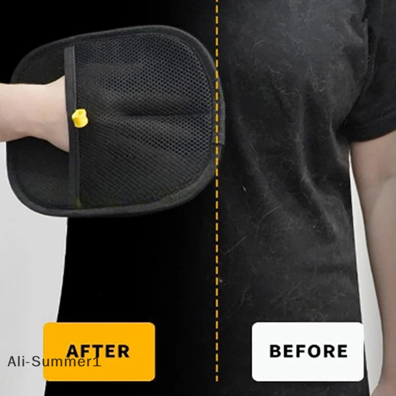Guantes electrostáticos para eliminar el pelo de las mascotas Guantes de aseo para mascotas de doble cara Cepillo bidireccional de doble cara Artefacto de pelo adhesivo