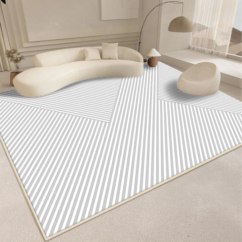 Alfombra de estilo moderno para sala de estar, alfombra mullida y suave para dormitorio, diseño abstracto, alfombra de felpa, alfombra gruesa para el hogar.