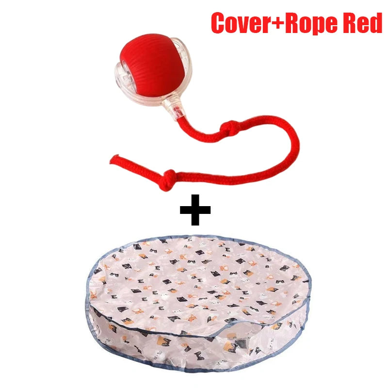 Juego de fundas para pelotas interactivas para gatos, rodadura rápida en bolsa, juguete para gatitos de escondite, juguete interactivo para gatos activado por movimiento, para interiores