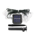 Nuevas luces solares de burbujas para exteriores, guirnalda de luces para camping al aire libre, guirnalda de luces decorativas con forma de gota de agua y luces LED de cristal.