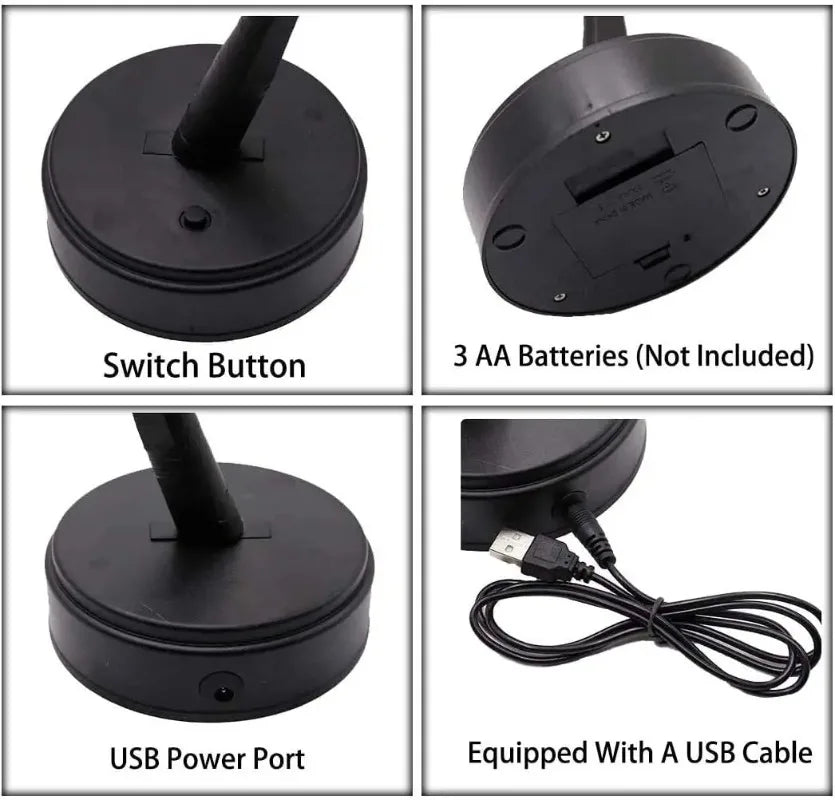 Lámpara de mesa con forma de árbol, alimentada por USB/pilas, con interruptor táctil, bonsái artificial de cerezo en flor, lámpara de escritorio LED decorativa.