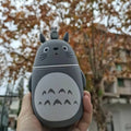 Botella de agua de vidrio con forma de Totoro de dibujos animados Kawaii para niños, a prueba de fugas, para gimnasio, viajes y deportes al aire libre.