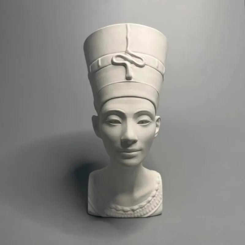 Busto de Nefertiti, réplica del Museo del Antiguo Egipto, escultura de yeso, adornos de escritorio, decoración moderna para el hogar, figura de arte estético.