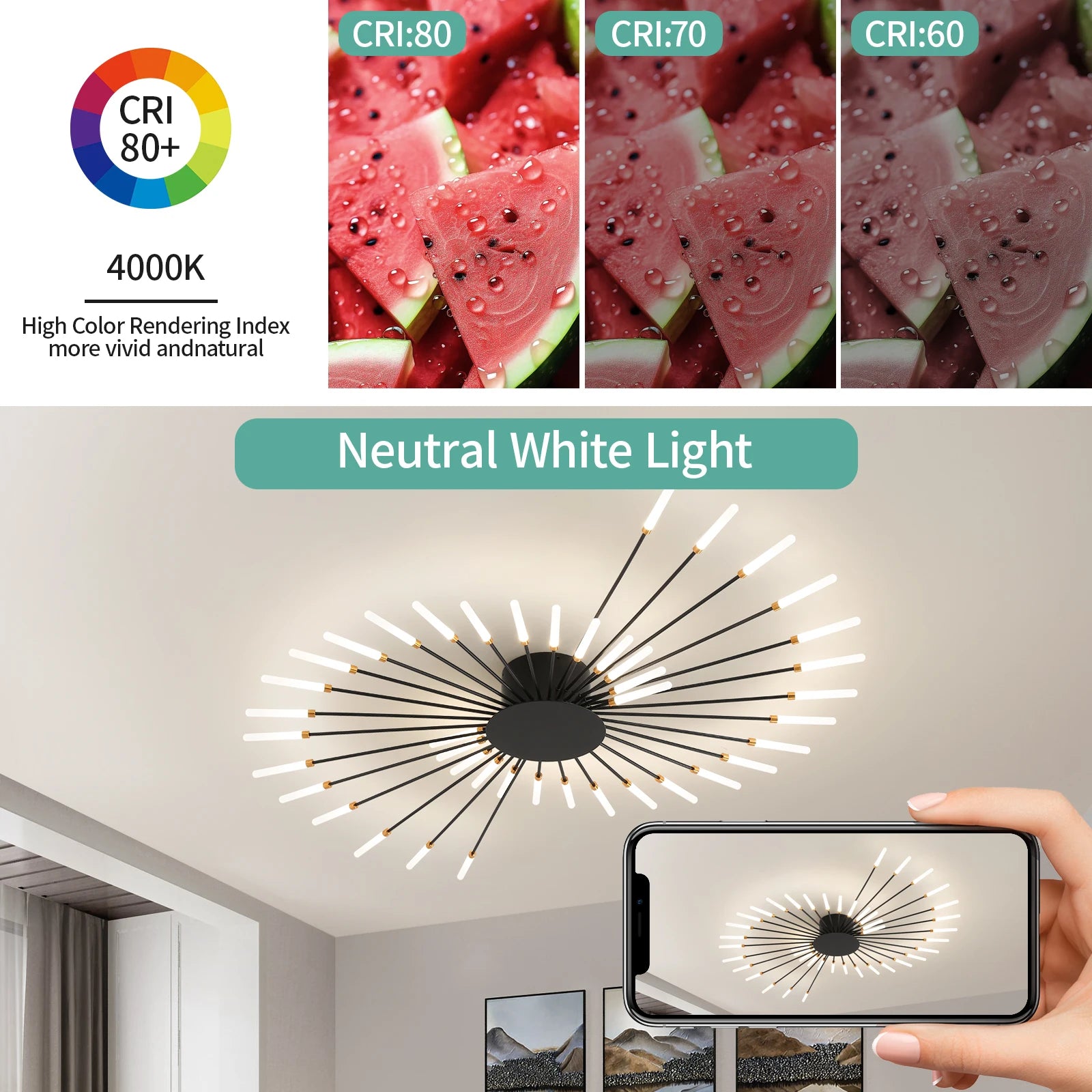 Lámpara de techo LED con forma de flor de diseño nórdico para comedor y sala de estar, iluminación Sputnik para decoración del hogar, cocina, dormitorio infantil, lámpara de araña