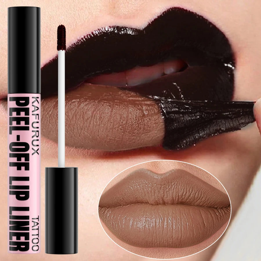 Tinte labial peel-off de 7 colores, larga duración, resistente al agua, rosa, a prueba de transferencia, no se transfiere, brillo labial de maquillaje natural