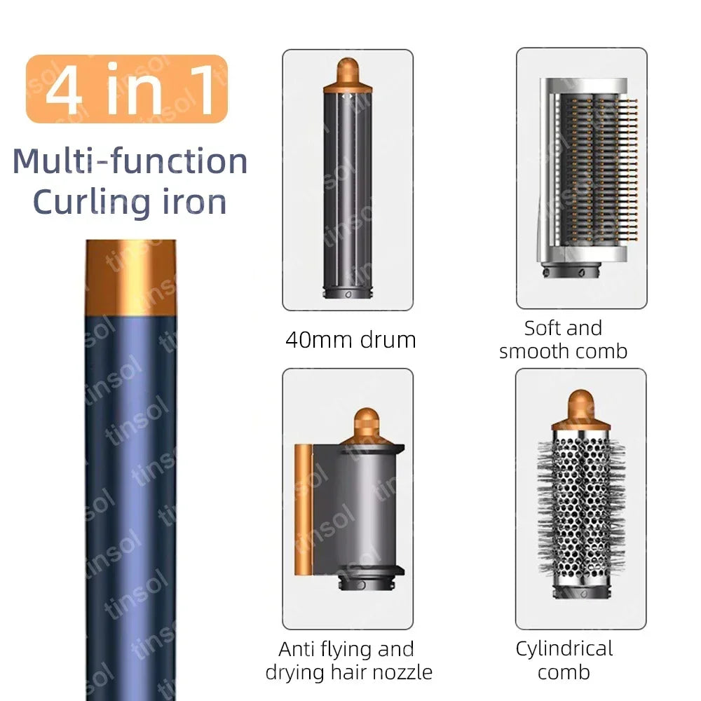 Set multifuncional 7 en 1 de secador, rizador y plancha de pelo: consigue resultados de peluquería en casa.