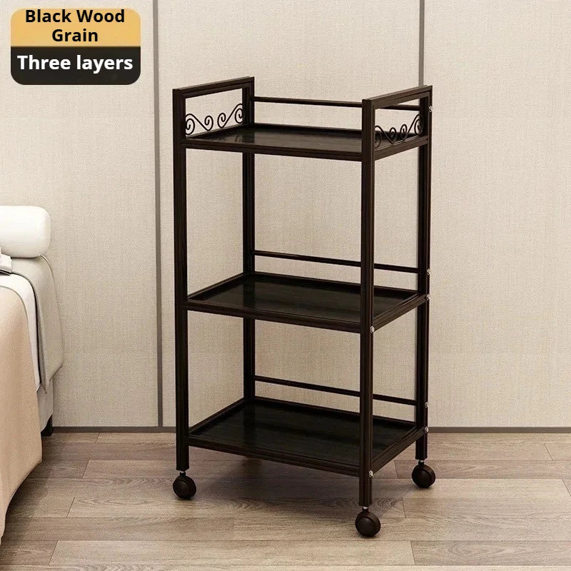 Beech Trolley Salon Hair Equipment Wheels Spa Beauty Furniture Machine Laser Black Roulette Storage Hairdressing Stainless Steel