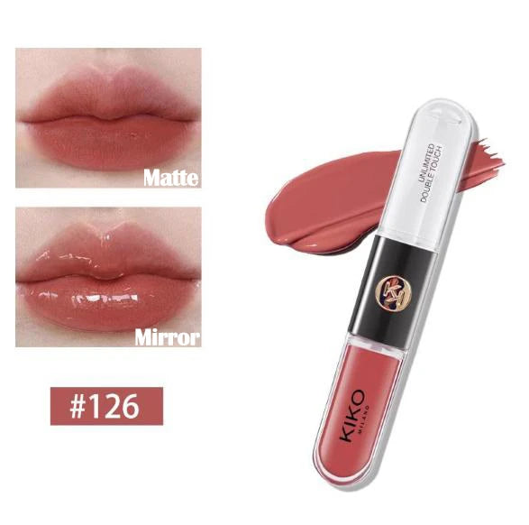 KIKO 3D Liquid Lip Glaze Brillo labial transparente Lápiz labial con efecto espejo Labios nutritivos, brillantes y voluminosos que no se desvanecen Maquillaje con pasta de frijoles y té con leche