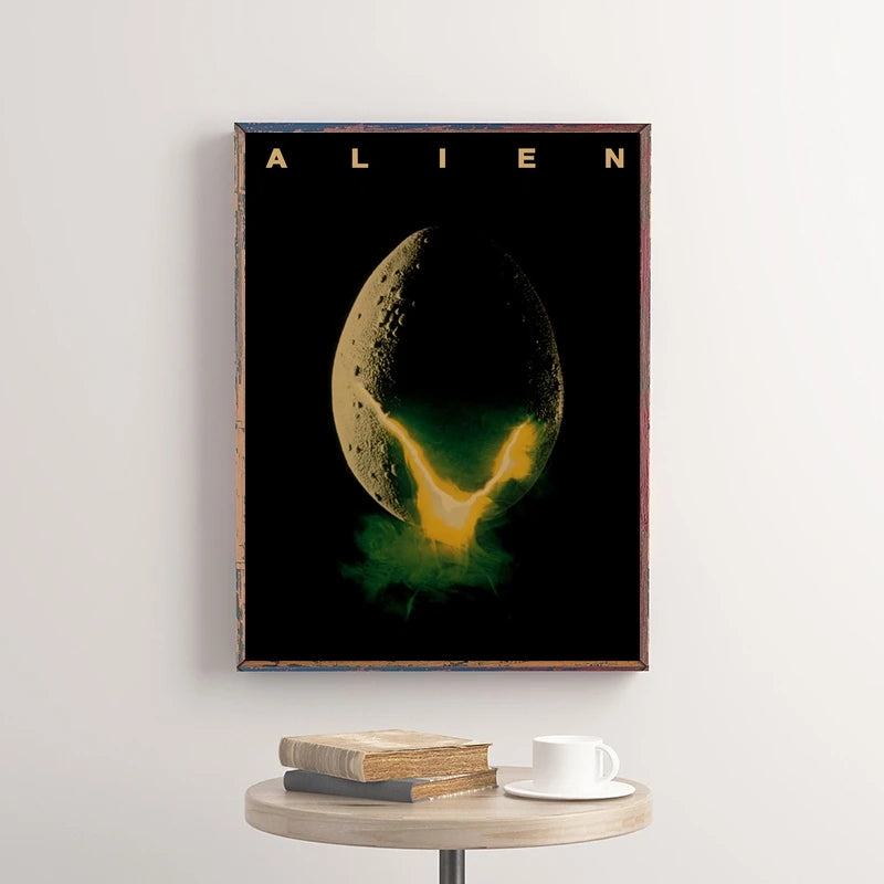 Pósteres de películas clásicas vintage, láminas decorativas retro para el hogar, arte de pared para sala de cine Leon, pintura nostálgica sobre lienzo