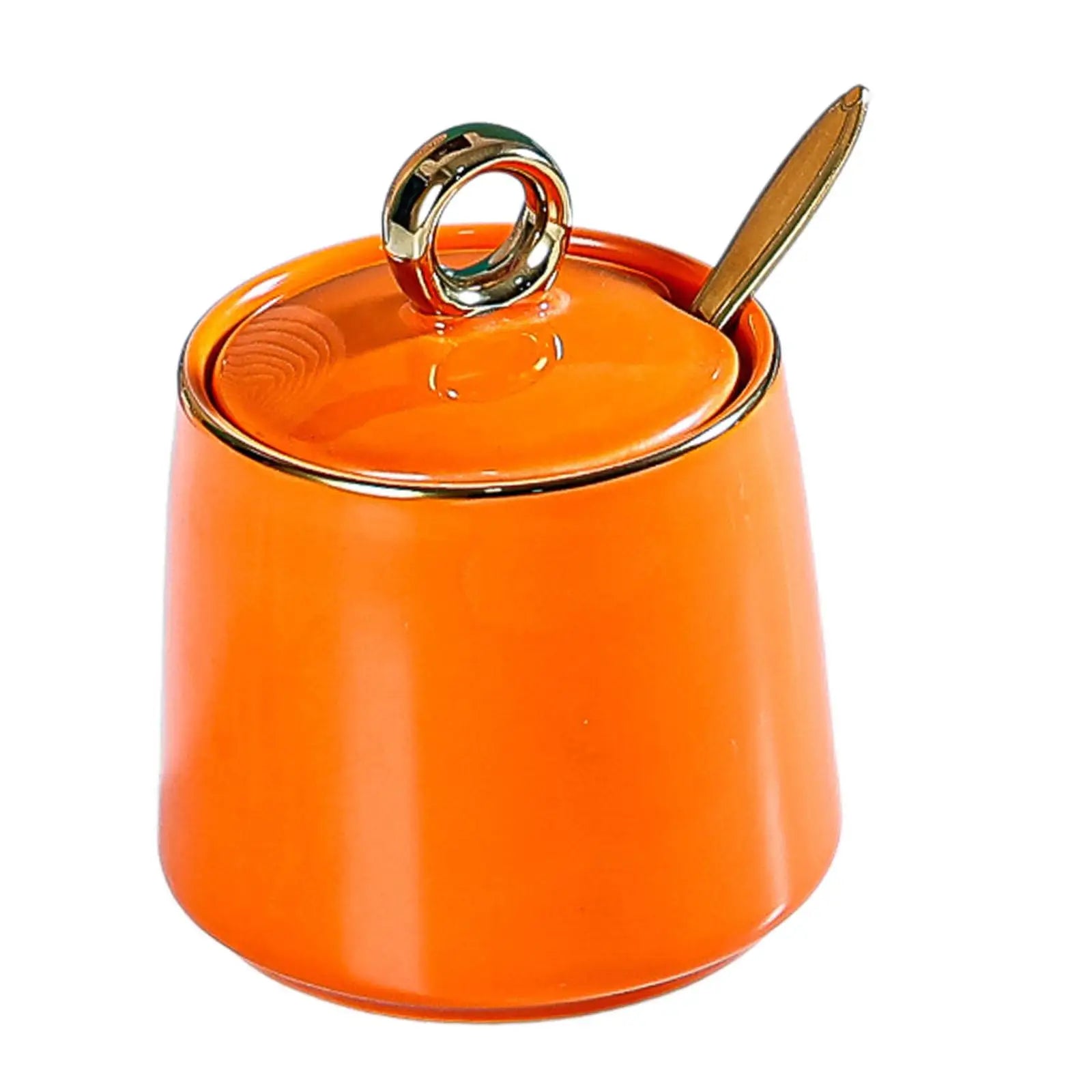 Azucarero de cerámica, tarro para condimentos, aproximadamente 300 ml, recipiente para condimentos, salero para cocina doméstica, cafetería, barra de bar o restaurante.