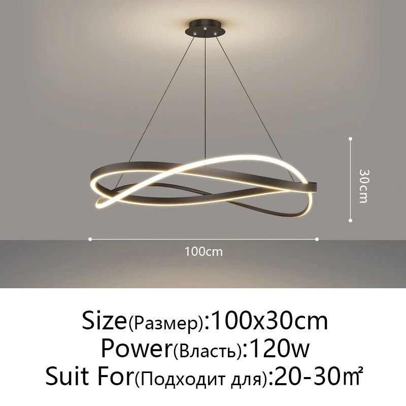 Lámparas colgantes minimalistas de lujo para sala de estar, estilo posmoderno, sencillas, para restaurante, lámparas de techo para dormitorio, decoración del hogar.