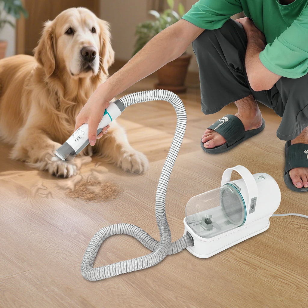 Set multifuncional 7 en 1 de cortapelos con extractor de pelo para perros y gatos, kit de cuidado para mascotas, recortadora de pelo para perros y gatos.