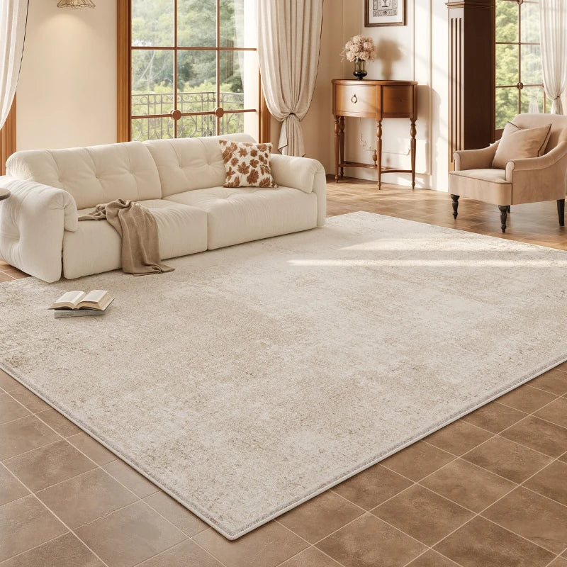 Alfombra de gran tamaño para sala de estar, alfombra gruesa y mullida de estilo moderno para dormitorio, alfombra suave y esponjosa para estudio, alfombra lavable para el hogar.