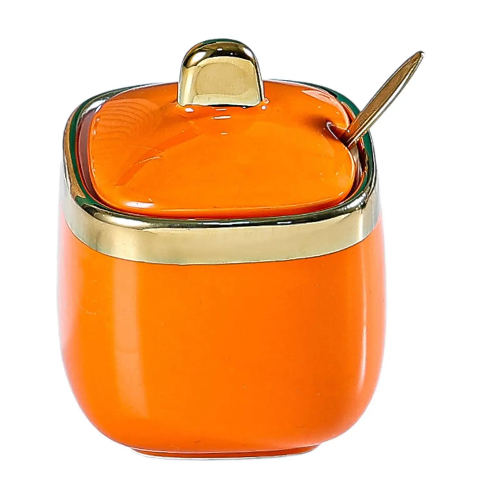 Azucarero de cerámica, tarro para condimentos, aproximadamente 300 ml, recipiente para condimentos, salero para cocina doméstica, cafetería, barra de bar o restaurante.