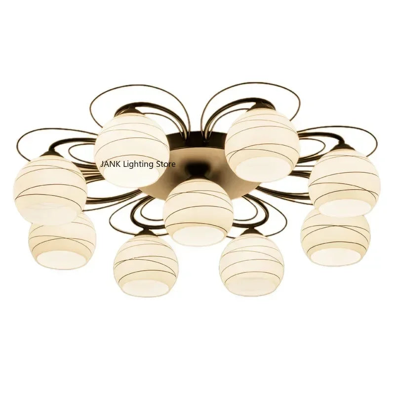 Lámpara de techo LED para sala de estar, dormitorio, restaurante, lámpara de araña, hotel americano, estudio, pasillo