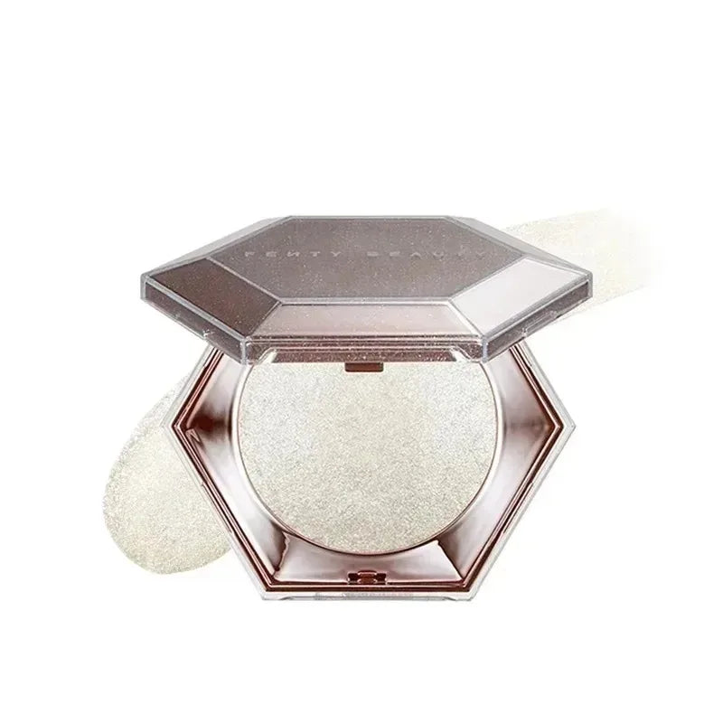 Fenty Beauty Paleta Iluminadora Facial De Alto Brillo, Barra De Contorno Natural, Polvo 3D De Diamante, Efecto Suavizante En Polvo